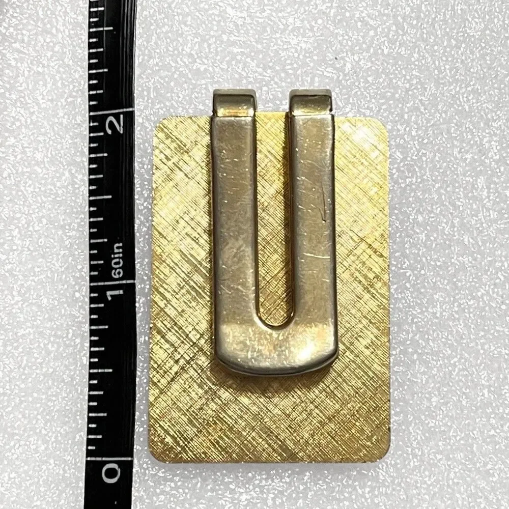 100th US Open Money Clip Pebble Beach Golf Course Gold Tone Anniversary 2000